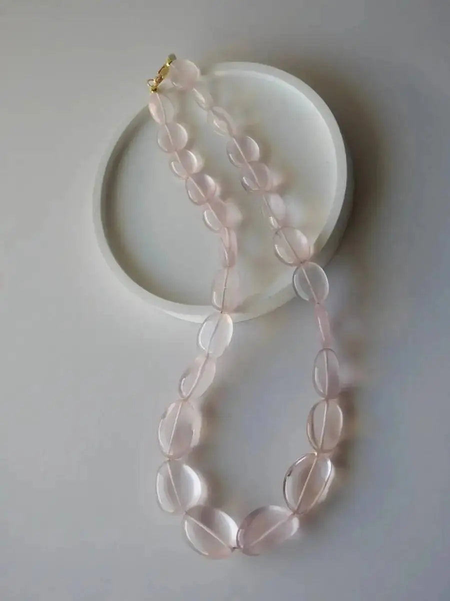 Rose Radiance Rivière Necklace - Rose Quartz Jewelry view 3